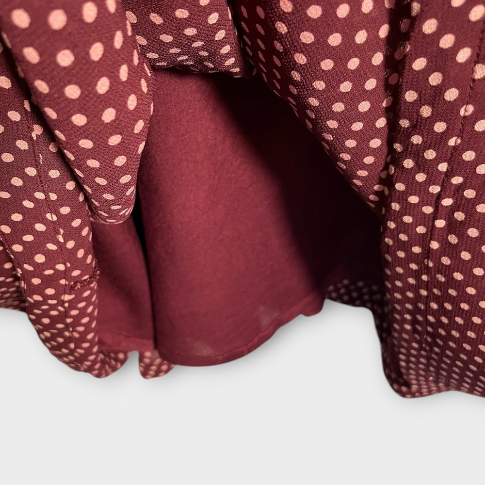 EMILY AND FIN Suzanna Midi Dress XL Polka Dots Lined Pockets Retro Inspired - Picture 7 of 11